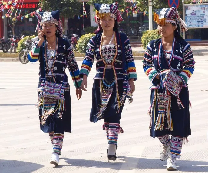 Traditionele kleding bij Yuanyang